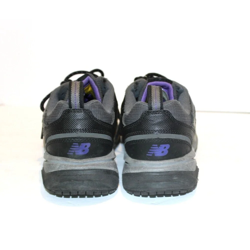 New Balance Industrial 627 Steel Toe Work Shoe Women's 8.5 Black Purple